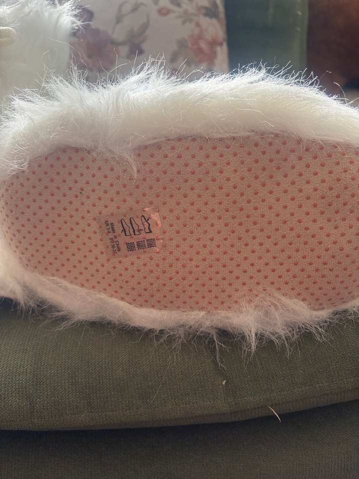 Kızlar için Beyaz Kürklü Sıcak Terlik - Görsel 3