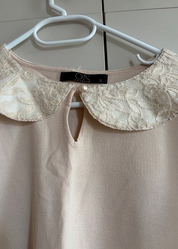 Bej ince Triko Kazak - Görsel 3