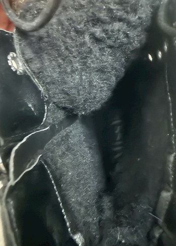 Siyah Yılan Desenli Deri Gotik Bot - Görsel 5