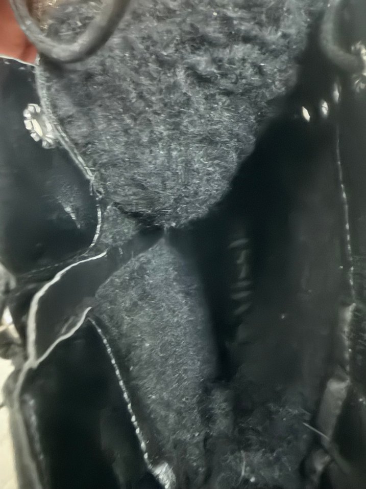 Siyah Yılan Desenli Deri Gotik Bot - Görsel 5