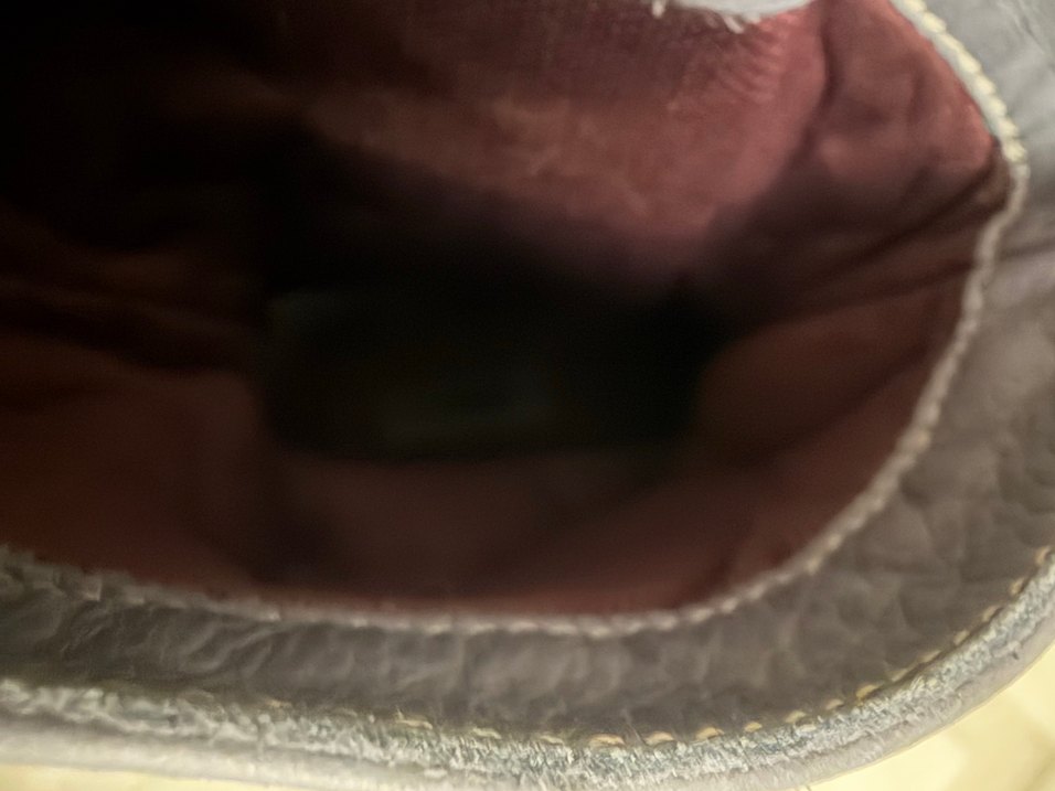 Hotiç Mavi Deri Kadın Botları Tokalı ve gizli Dolgu Topuklu - Görsel 3