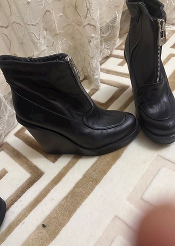 Hotiç dolgu topuk deri bot - Görsel 2