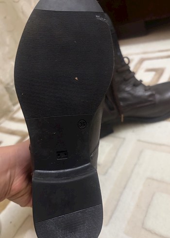 Kahverengi Deri Kadın Botları - Görsel 2