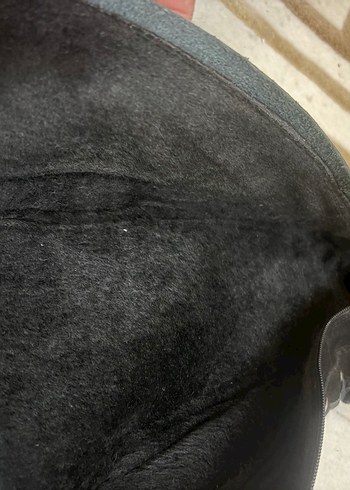 Siyah Yüksek Topuklu Süet Çizme - Görsel 5