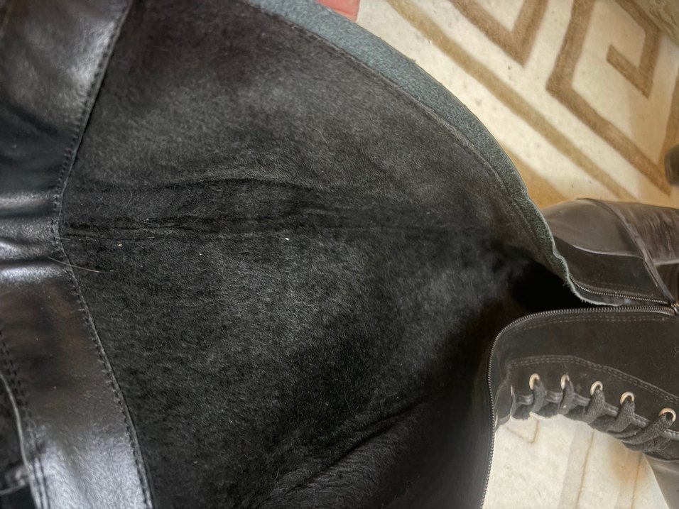 Siyah Yüksek Topuklu Süet Çizme - Görsel 5