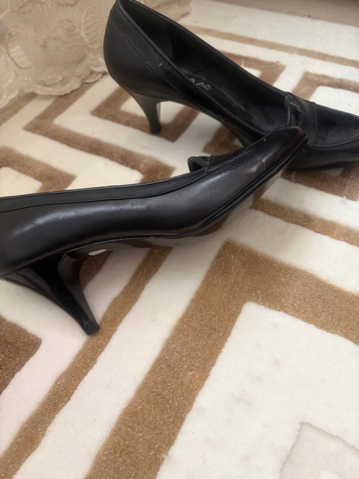 Klasik Siyah Tokalı Topuklu Kadın Ayakkabı - Görsel 2