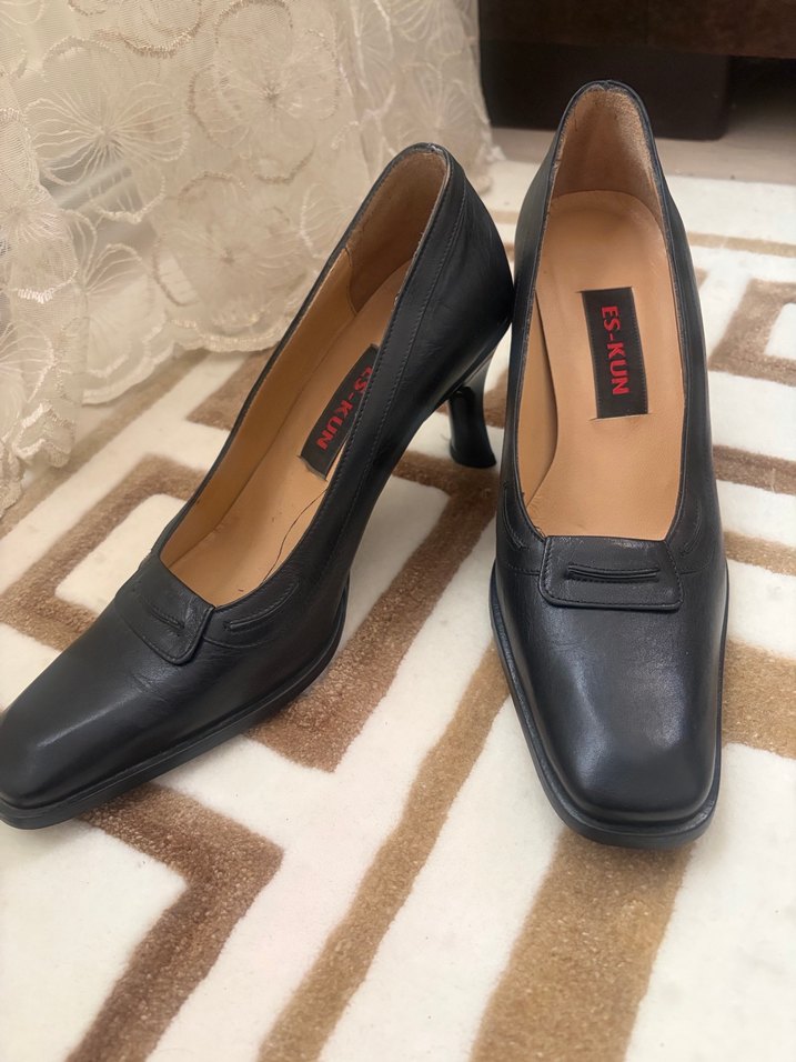 Klasik Siyah Stiletto Topuklu Kadın Ayakkabı - Görsel 2