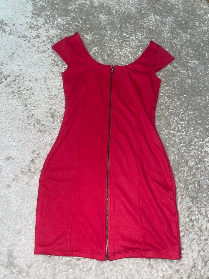 Pembe Kolsuz Midi Elbise - Görsel 3