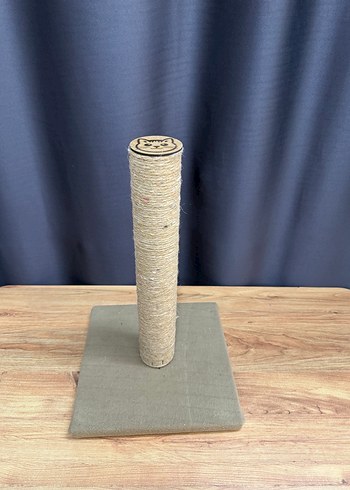 Bej ve gri kedi tırmalama direği - Görsel 2