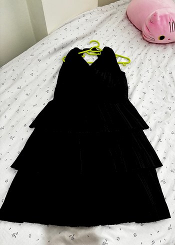 Siyah Şık Mini Mezuniyet Balo Gece Elbisesi - Görsel 4