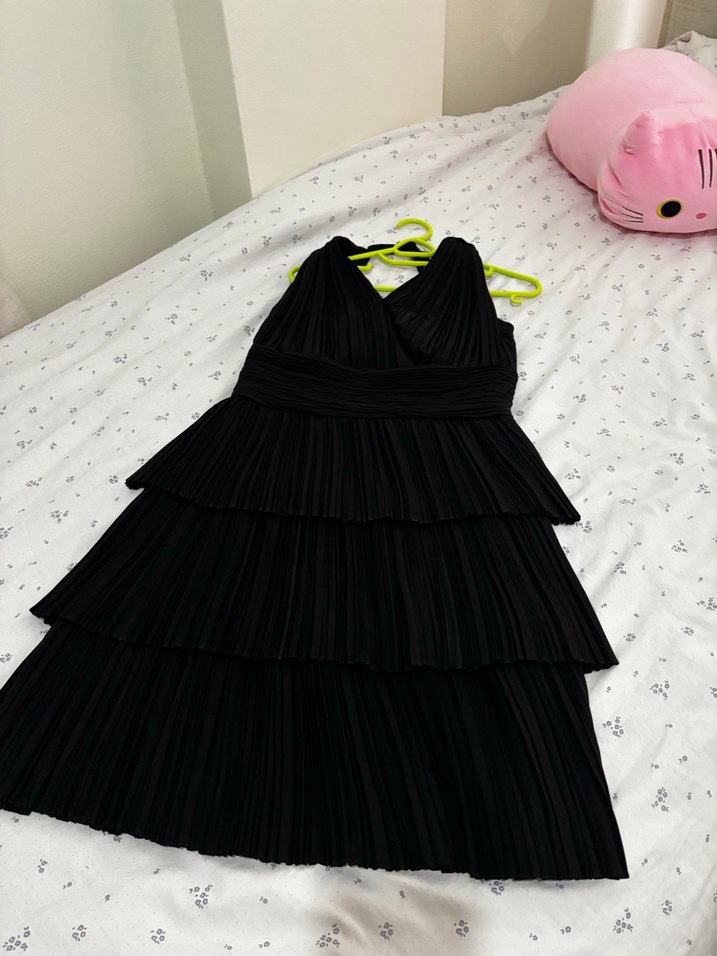 Siyah Şık Mini Mezuniyet Balo Gece Elbisesi - Görsel 2