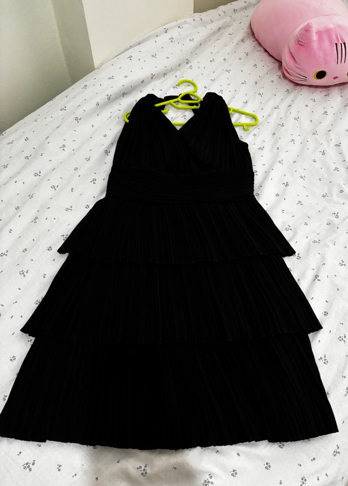 Siyah Şık Mini Mezuniyet Balo Gece Elbisesi - Görsel 4