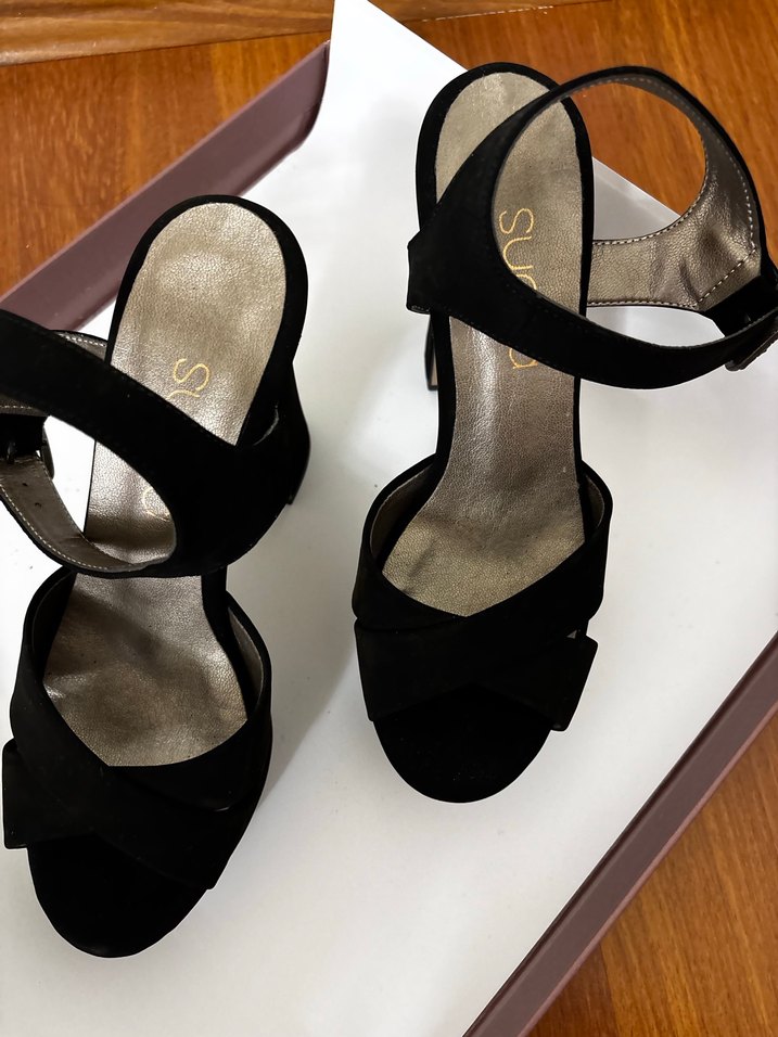 Siyah Platform Topuklu Kadın Ayakkabı - Görsel 5