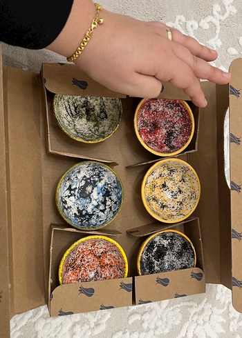 6'lı Seramik Kase Seti - El Yapımı - Görsel 3