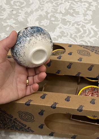 6'lı Seramik Kase Seti - El Yapımı - Görsel 5