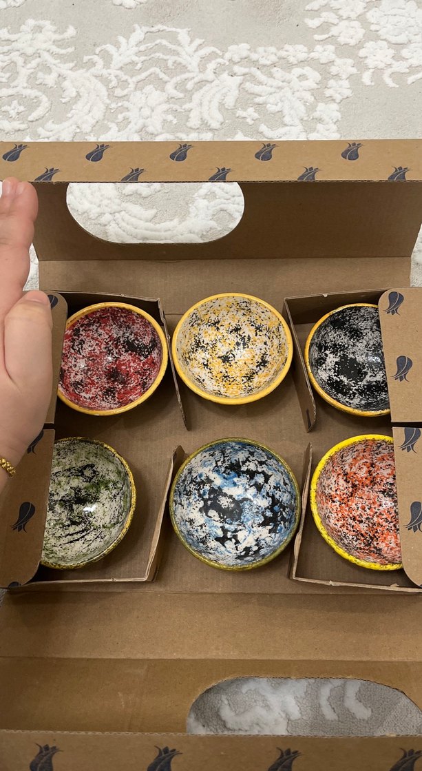 6'lı Seramik Kase Seti - El Yapımı - Görsel 2