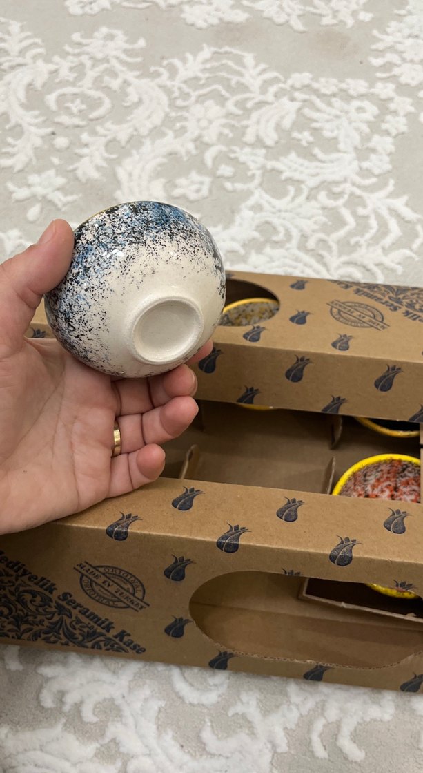 6'lı Seramik Kase Seti - El Yapımı - Görsel 5