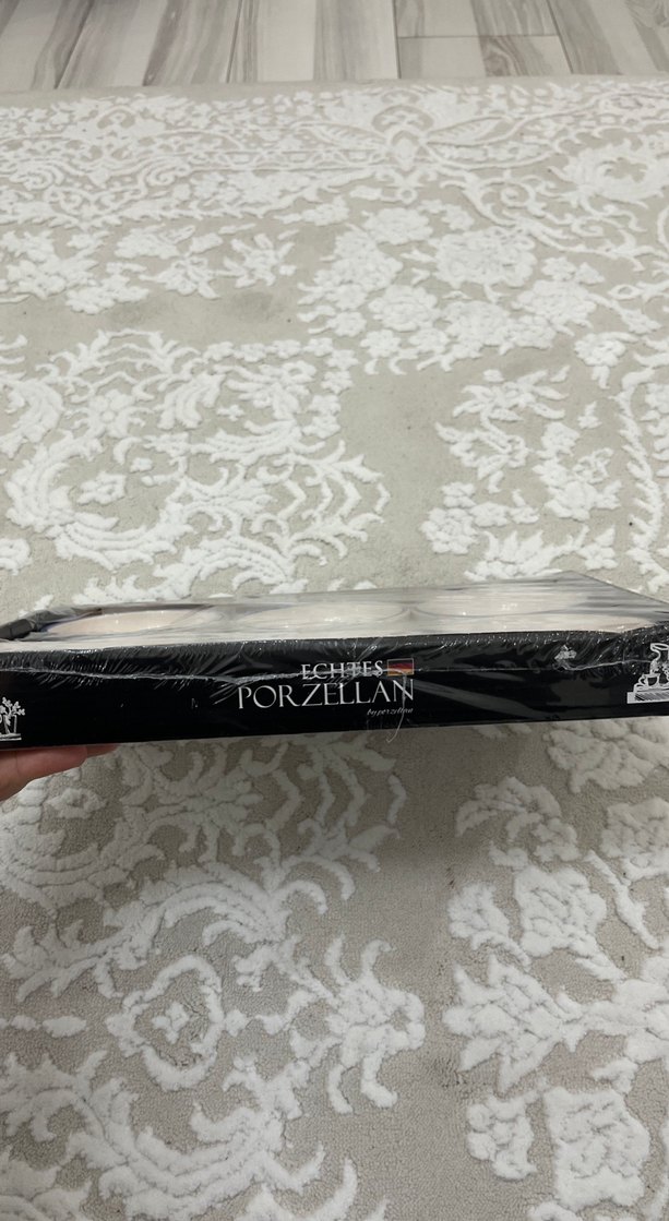 Mavi Çiçek Desenli 6'lı Tabak Seti - Görsel 2