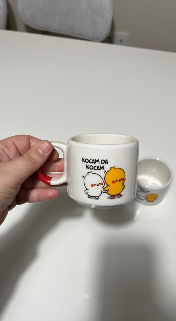 Çift Renkli Kulplu Sevimli Kahve Fincanları - Görsel 2