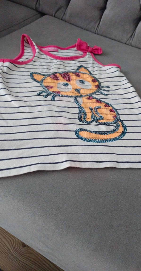 Renkli Örme Kedi Desenli Bohem Kedi Kıyafeti - Görsel 2