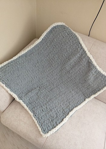 Gri Örgü Çocuk Battaniyesi - Görsel 2