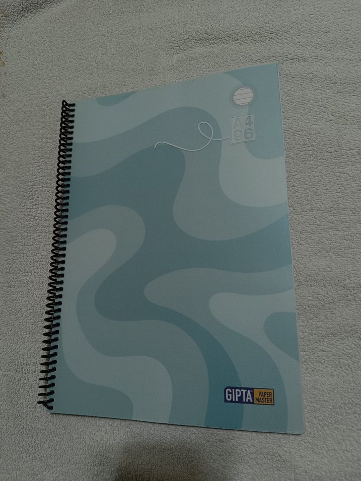 Gıpta A4 Mavi Desenli Çizgili Defter - Görsel 2