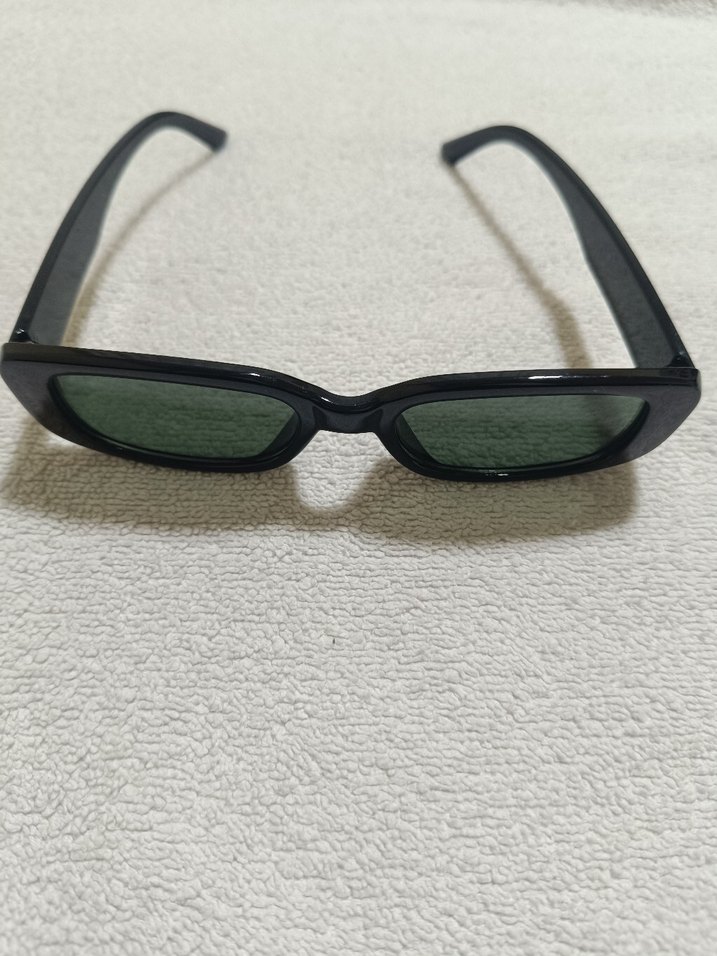 Siyah Minimalist Gotik Kadın Güneş Gözlüğü - Görsel 2