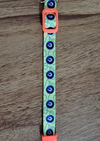 Renkli Nazar Boncuğu Desenli Kedi Tasması - Görsel 2