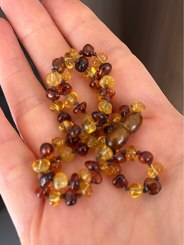 Kehribar damla kolye - Görsel 2