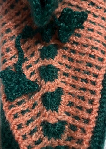 Nakışlı Örgü Ev Botu - Görsel 3