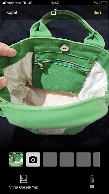  Beden yeşil Renk Manuka çanta