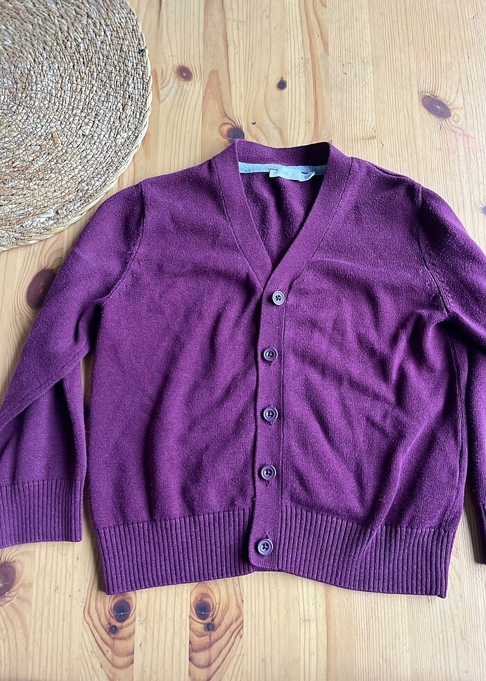 Koton bordo hırka - Görsel 3