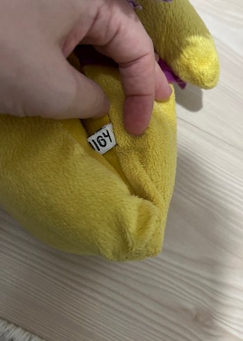 Renkli Mor Detaylı Peluş panduf - Görsel 4