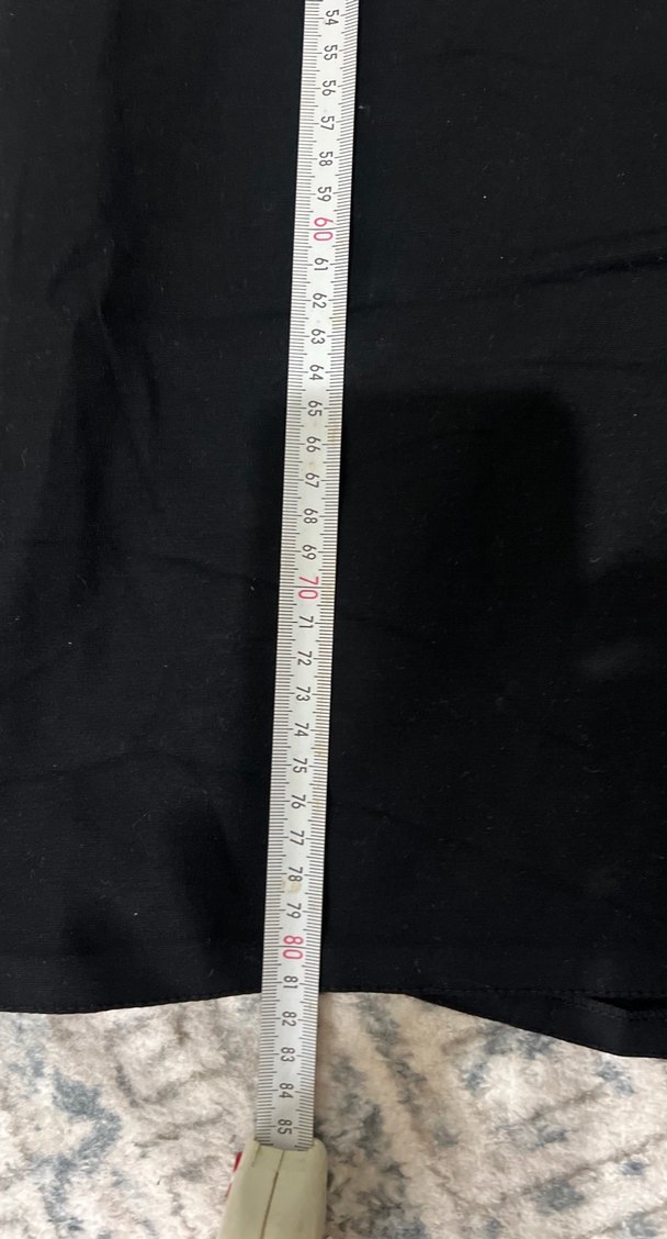 Siyah Uzun Drapeli Kadın Etek - Görsel 4