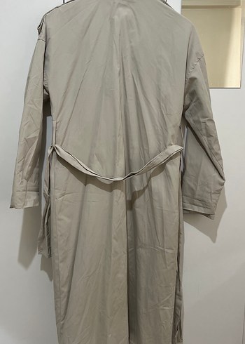 Bej Midi Kadın Trençkot - Görsel 5