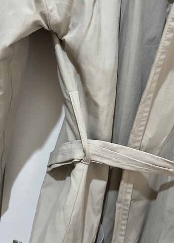 Bej Midi Kadın Trençkot - Görsel 4