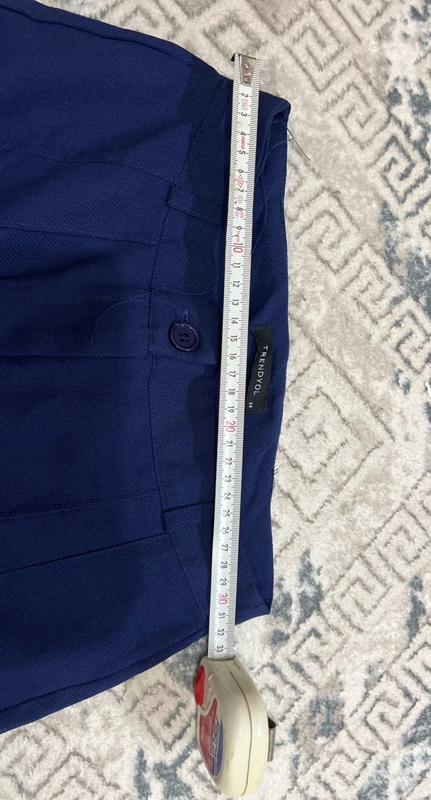 Lacivert Regular Fit Kadın Kumaş Pantolon - Görsel 2