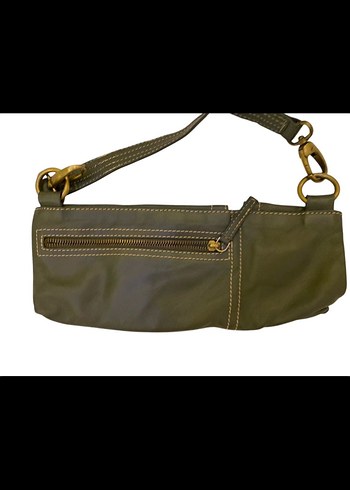 Mango Haki deri canta - Görsel 2