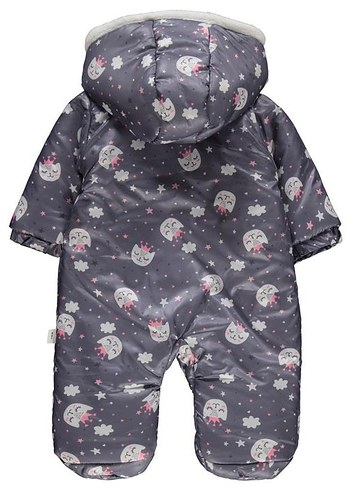 Civil Gri Bebek Tulum - Kürklü, Desenli - Görsel 2