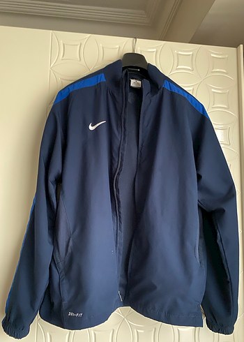 Erkek NİKE DRİ-FİT Lacivert vintage , Spor Fermuarlı Yağmurluk - Görsel 2