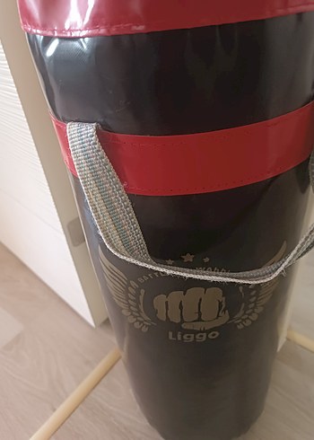 Liggo Siyah Deri Boks torbası - Görsel 2