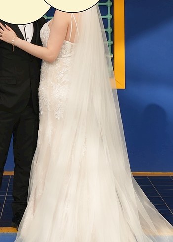 Oleg Cassini Gelinlik + Duvak - Görsel 5