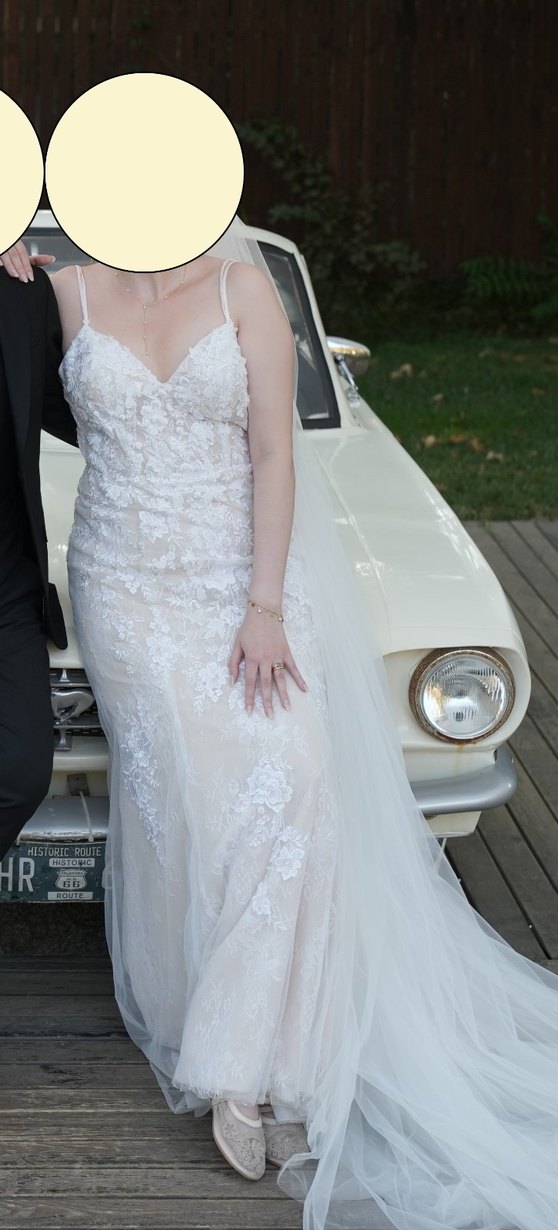 Oleg Cassini Gelinlik + Duvak - Görsel 3