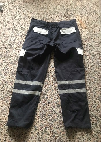 Gri Mavi Kemerli Erkek Street Wear iş Pantolonu - Görsel 2