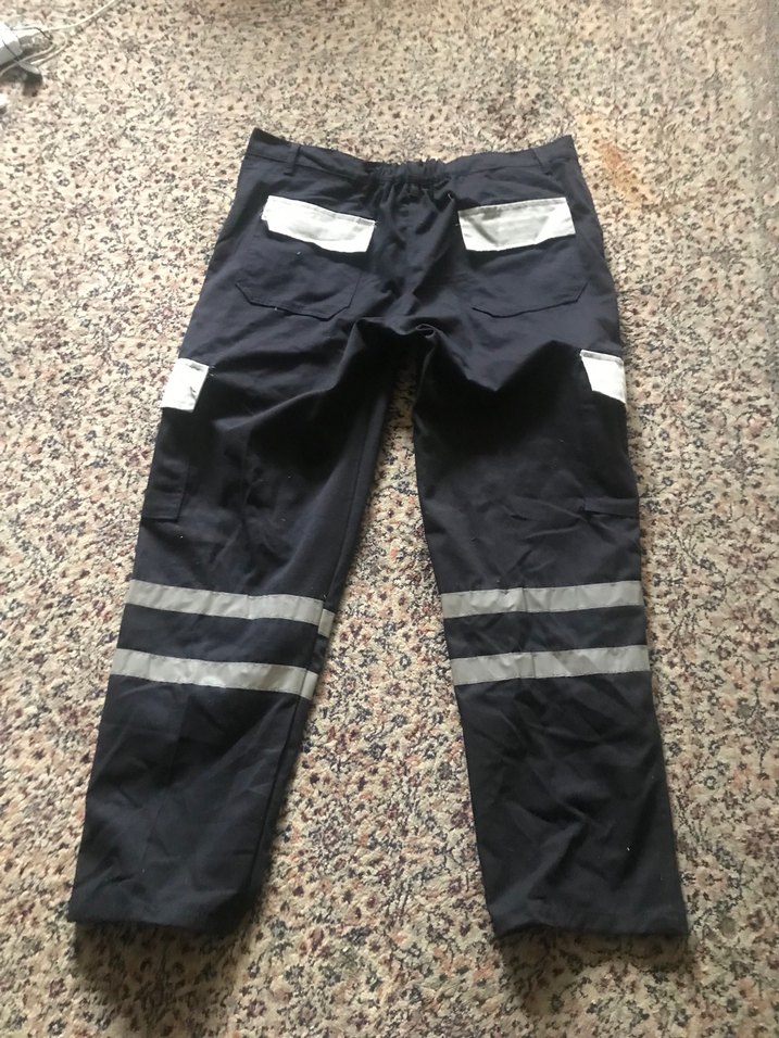 Gri Mavi Kemerli Erkek Street Wear iş Pantolonu - Görsel 2