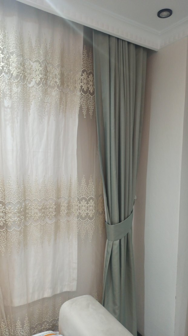 Modern Klasik  Fon Perde 2 Parça - Görsel 2