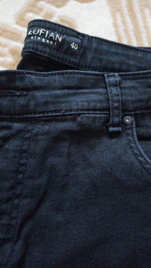 Siyah Regular Fit Erkek Kot Pantolon - Görsel 2