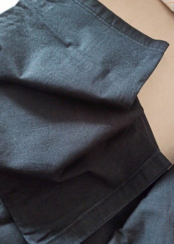 Düğmeli Siyah Rahat Kesim Erkek Kot Pantolon - Görsel 3