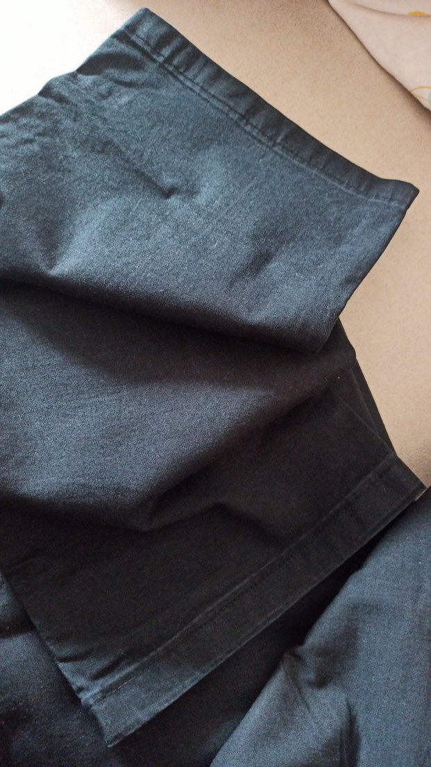 Düğmeli Siyah Rahat Kesim Erkek Kot Pantolon - Görsel 3