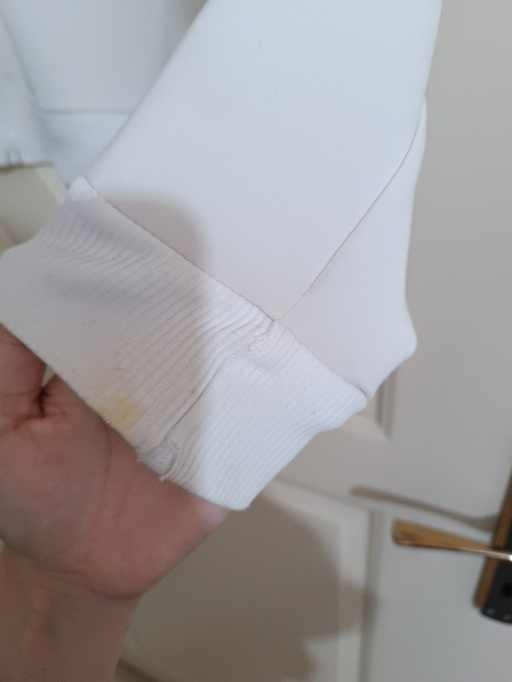 Beyaz Fermuarlı Kadın Ceket - Görsel 5